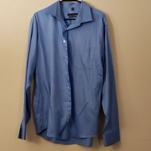 Men's blue dress shirt